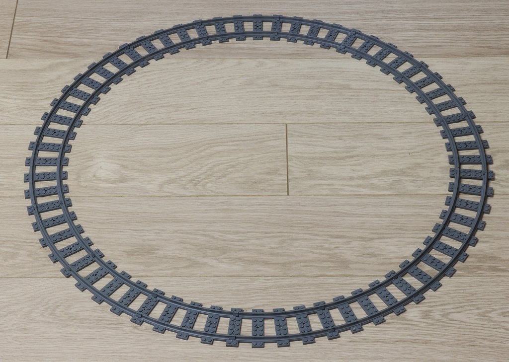 Lego treinsporen bochten 16 stuks, dit is 1 volledige cirkel, Enlèvement, Comme neuf, Lego