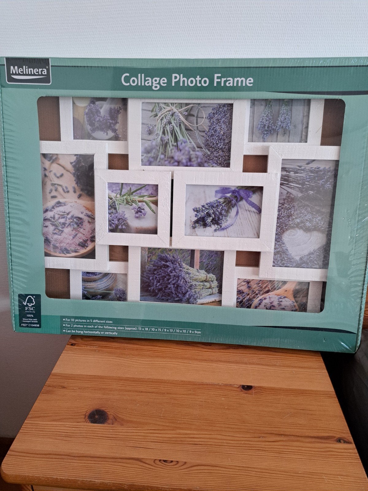Houten fotokader, TV, Hi-fi & Vidéo, Enlèvement ou Envoi, Neuf, Blanc, Bois