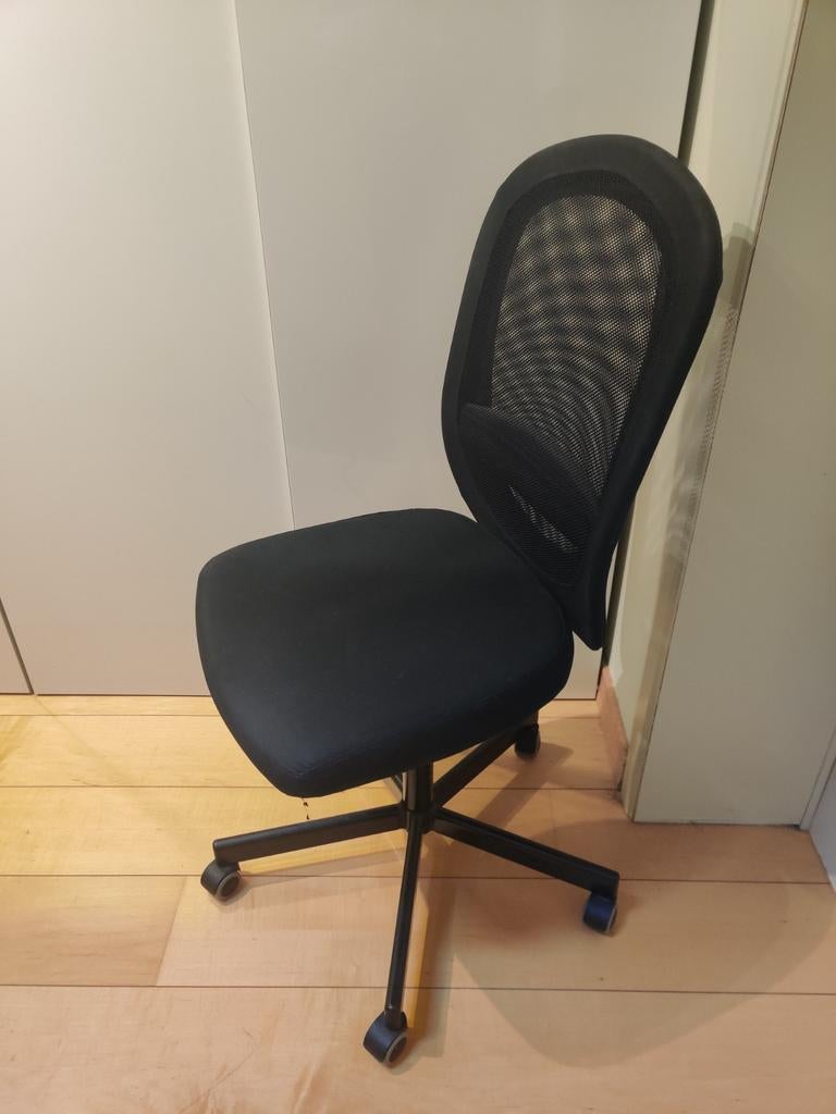 Ikea Flintan zwarte bureaustoel., Huis en Inrichting, Bureaustoelen, Ophalen, Bureaustoel
