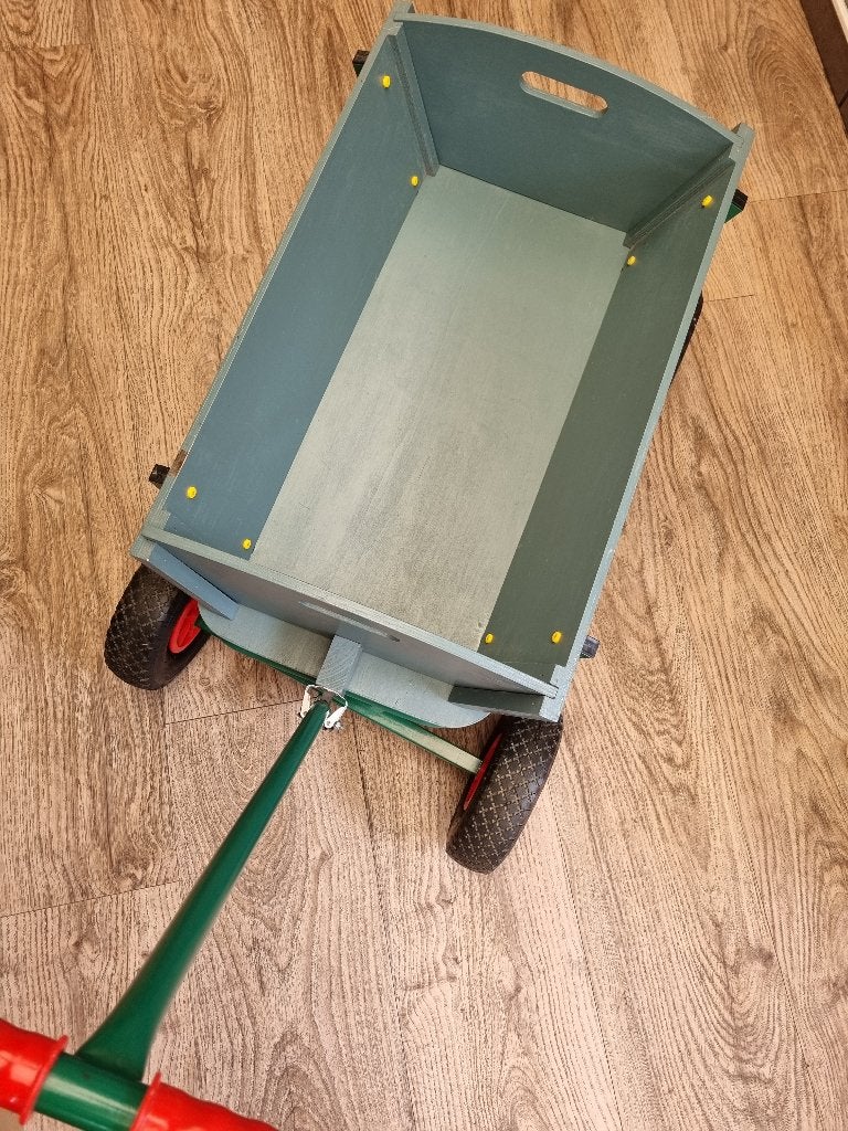 Houten bolderkar, Ophalen, Zo goed als nieuw