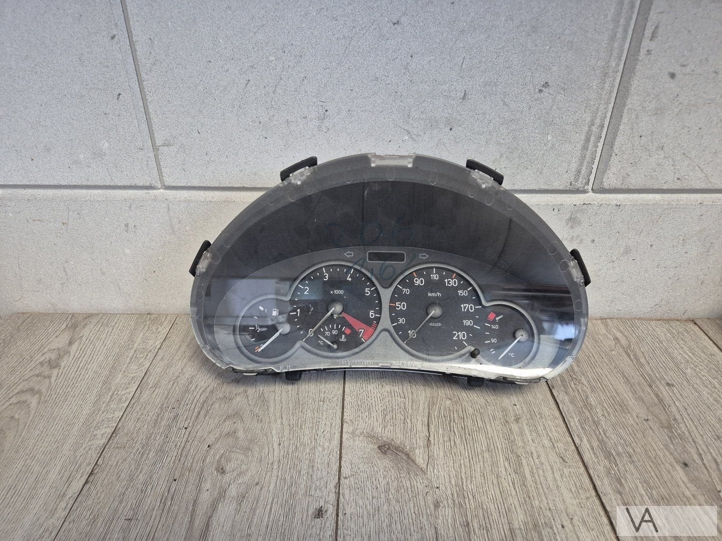 Tellerklok cockpit van Peugeot 206 1998 - 2002 9643402280, Auto-onderdelen, Gebruikt, -, -, Ophalen of Verzenden