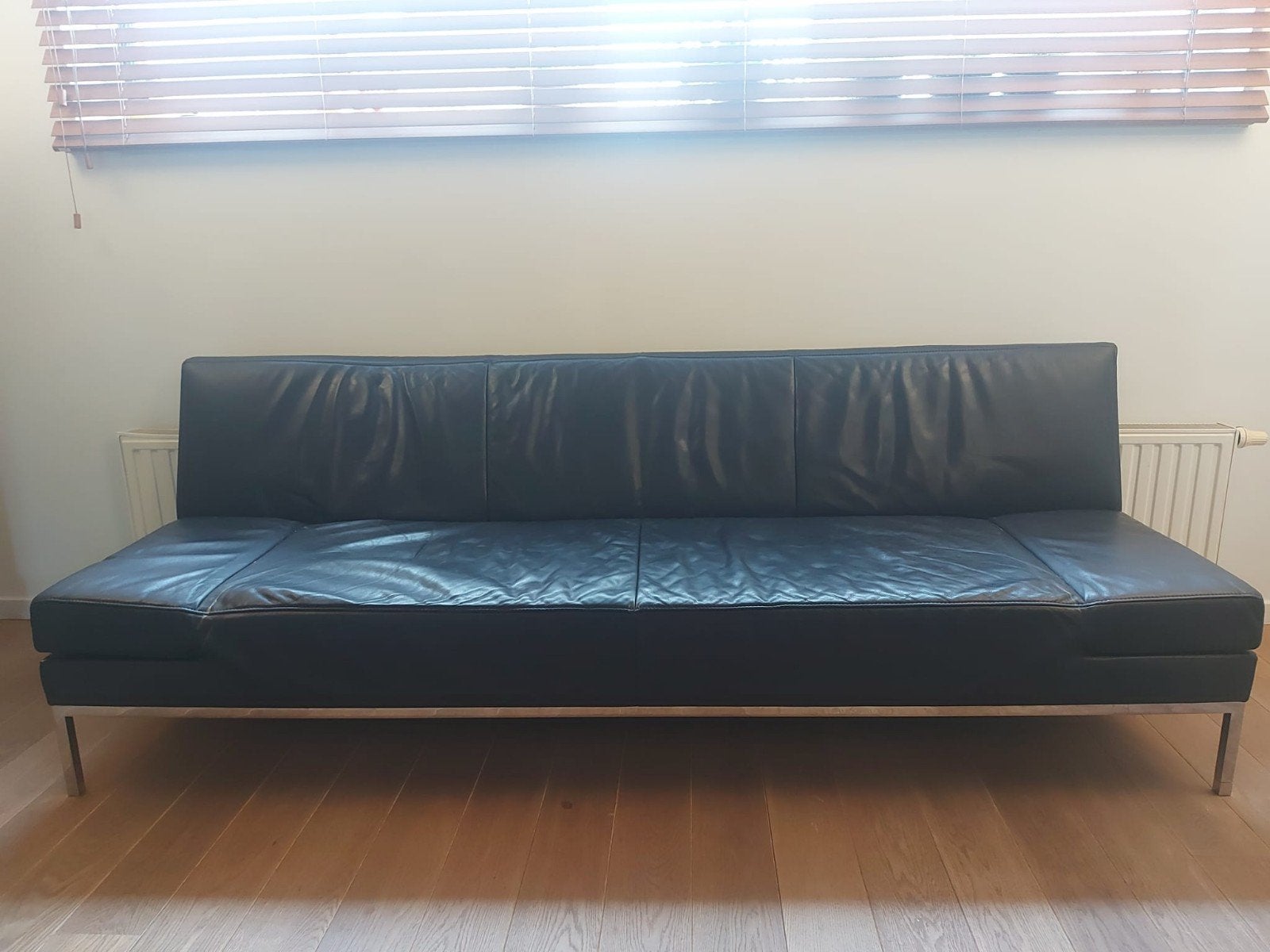 Fauteuil design en cuir Jori Variabolo 3-5 places, Maison & Meubles, Canapés | Salons, 75 à 100 cm, Belgisch design, strak modern tijdloos