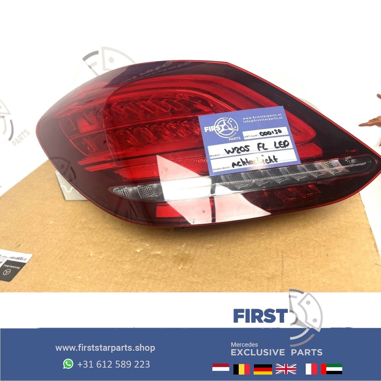 W205 C63 AMG FACELIFT VOL LED achterlicht LINKS Mercedes C K, Auto-onderdelen, Gebruikt, -, Ophalen of Verzenden, -