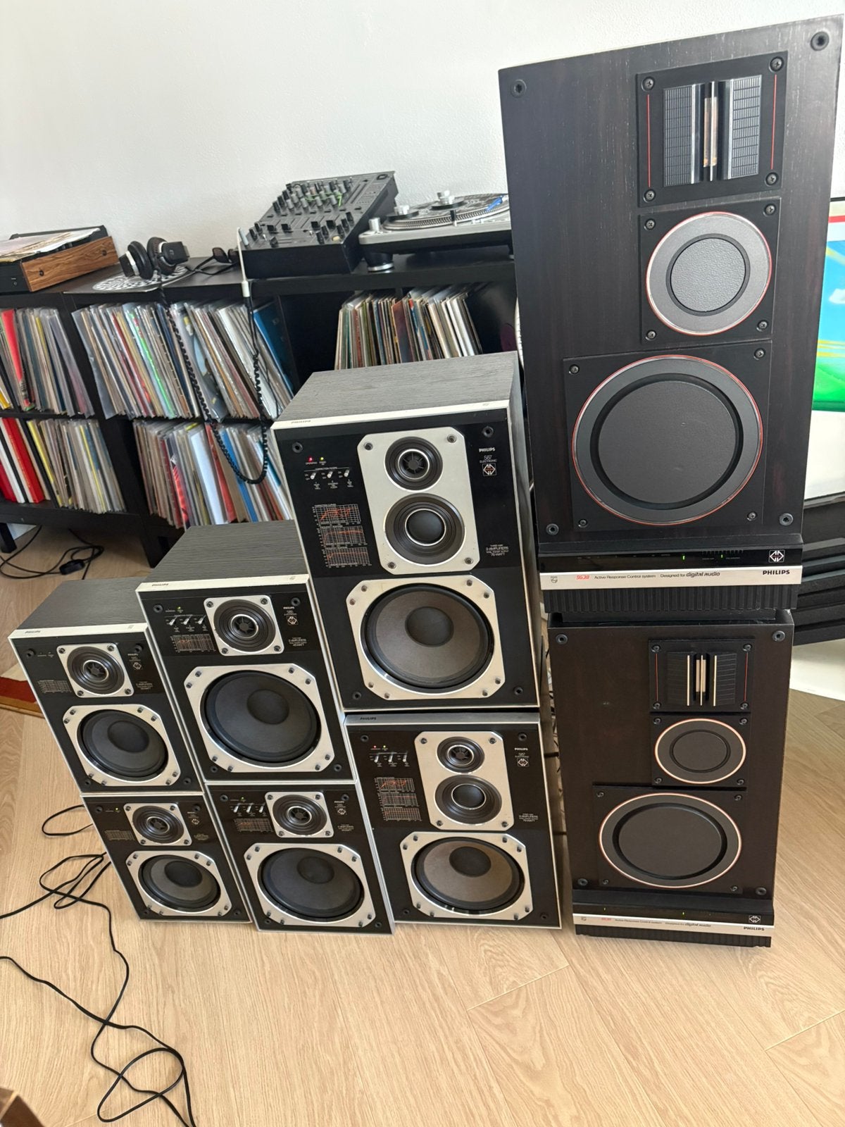 Philips MFB 585 586 587 9685 Speakers Set, Audio, Tv en Foto, Ophalen, Gebruikt, Speakerset, Philips
