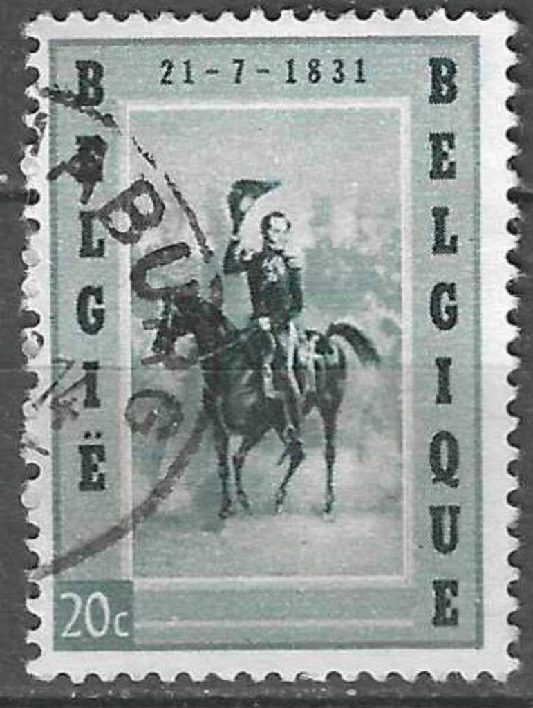 Belgique 1957 - Yvert/OBP 1020 - Journée du timbre (ST), Envoi, Affranchi, Oblitéré, Maison royale