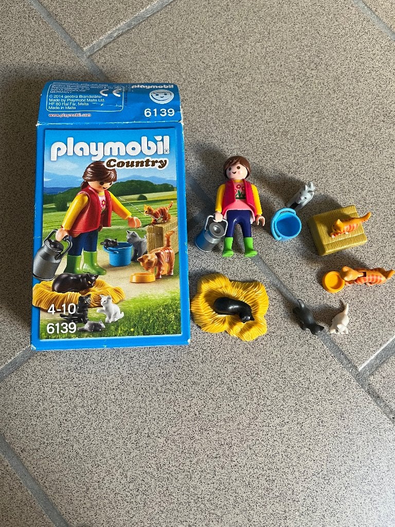 Playmobil 6139 Bonte kattenfamilie, Kinderen en Baby's, Speelgoed | Playmobil, Complete set, Ophalen of Verzenden, Zo goed als nieuw