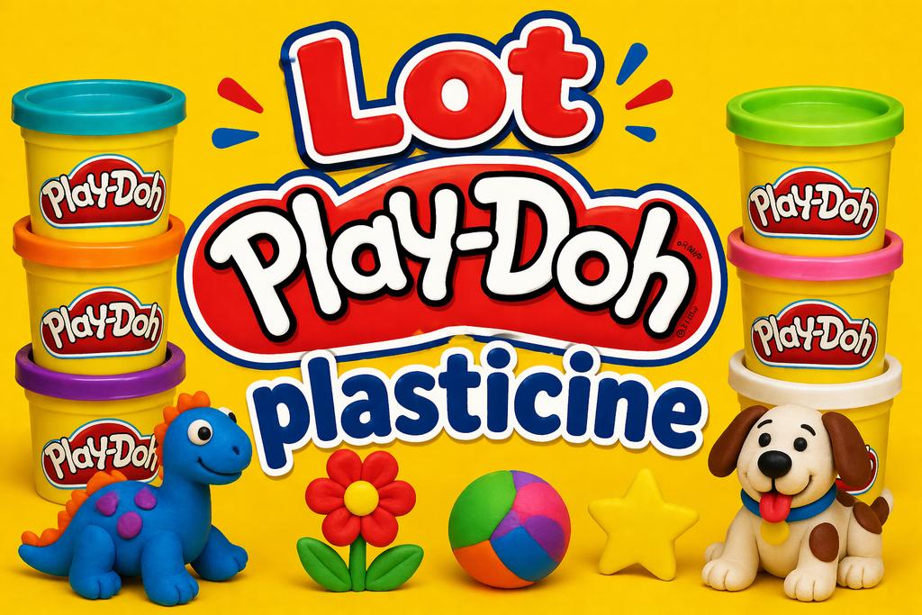 LOT PLAY-DOH - 12 stuks + nieuwe plasticine, Ophalen, Gebruikt, Knutselen
