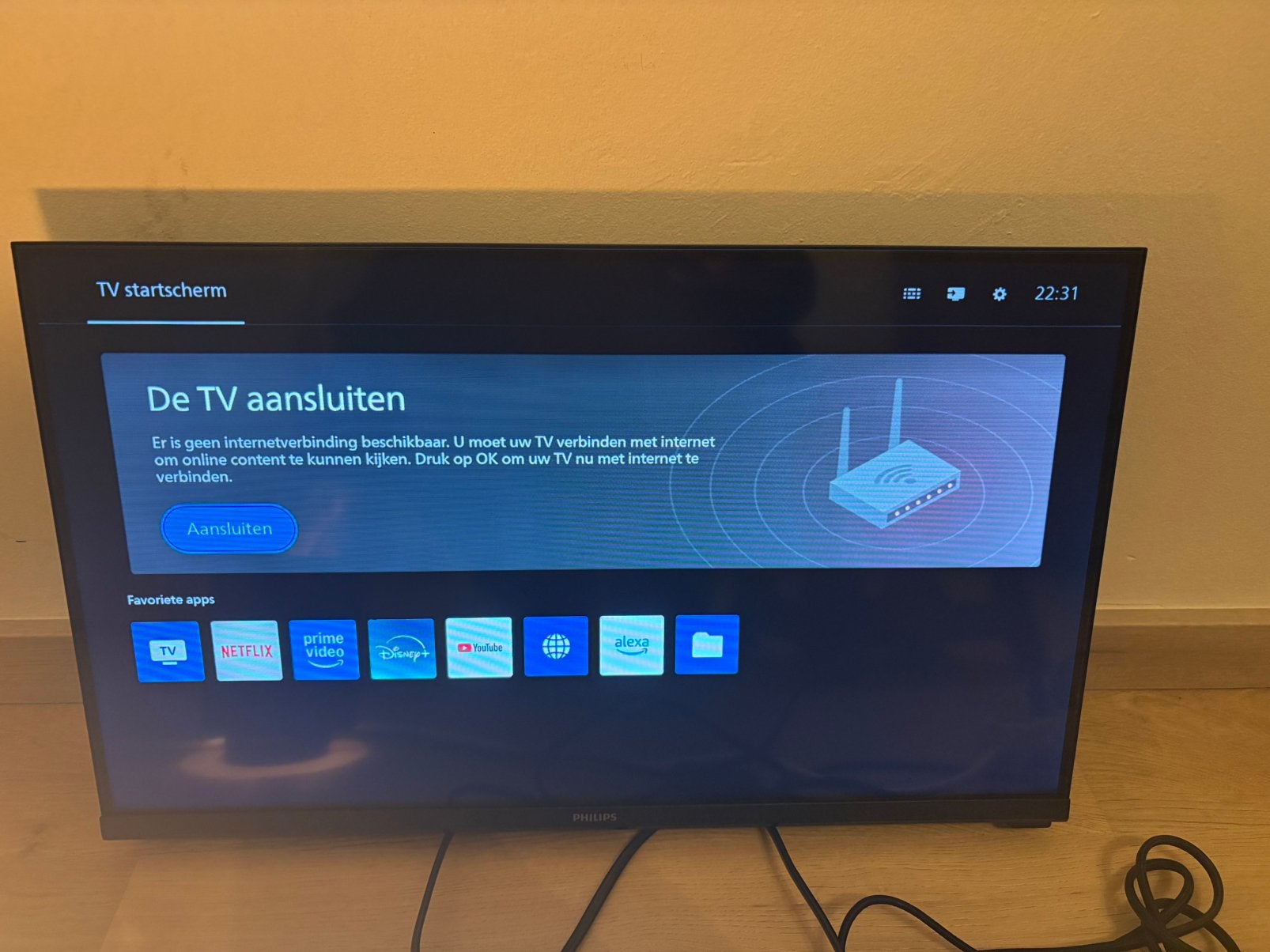 Philips Smart Tv 24 inch, Ophalen, Zo goed als nieuw, Philips, Smart TV