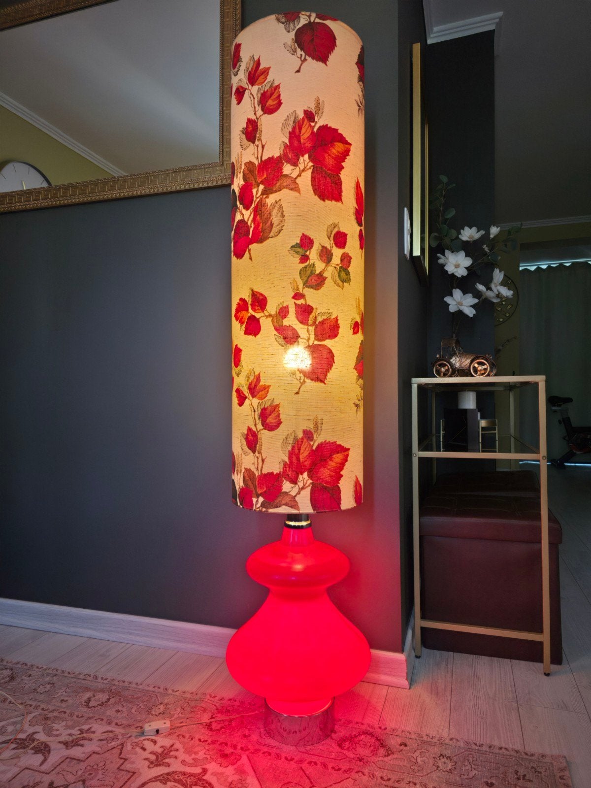 Lampe de sol vintage XXL Pop Art années 70, 151 cm, Enlèvement, Métal