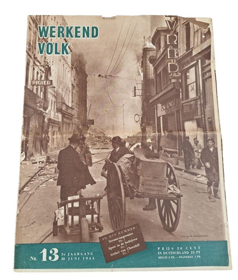 nederlands ww2 werkend volk magazine foute magazine, Ophalen of Verzenden