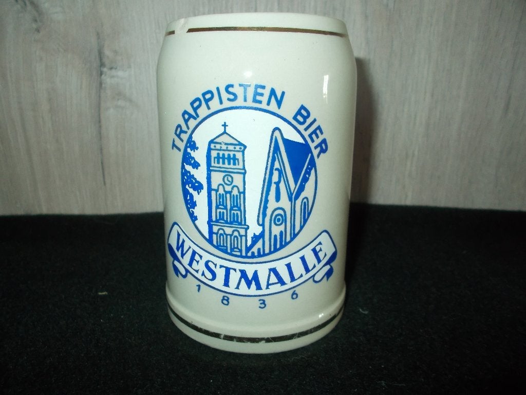 WESTMALLE Trappistenbier - bierpot 1/4L. - 10, Verzamelen, Ophalen, Gebruikt, Pul(len), Overige merken