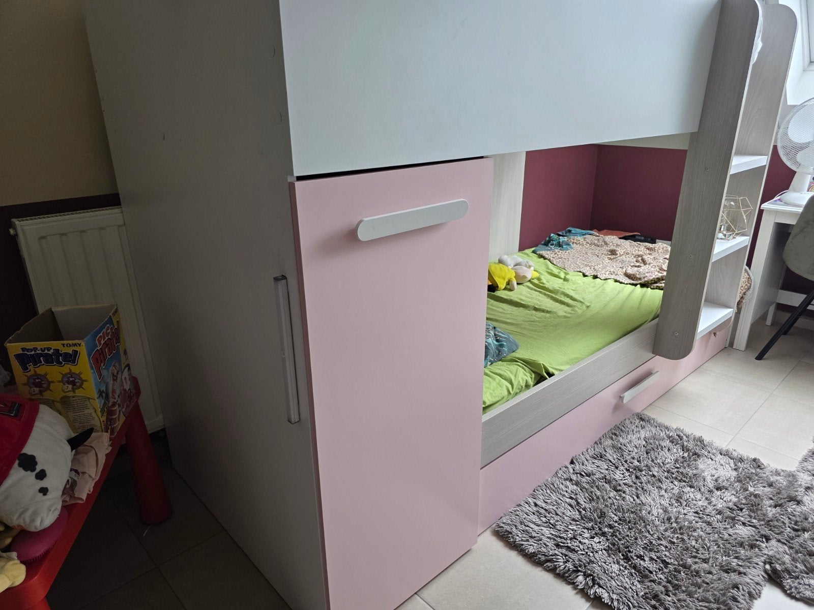 Stapelbed voor 3 personen, Ophalen, Stapelbed