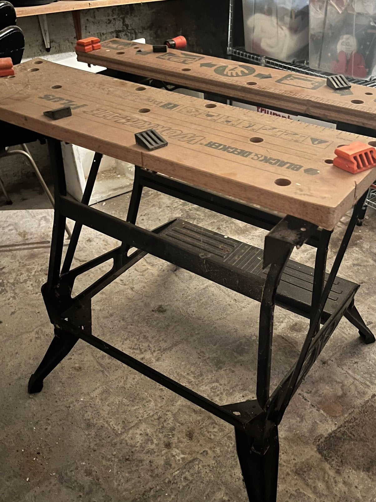 Werkbank Black & Decker, Ophalen, Gebruikt, 70 tot 120 cm, Inklapbaar