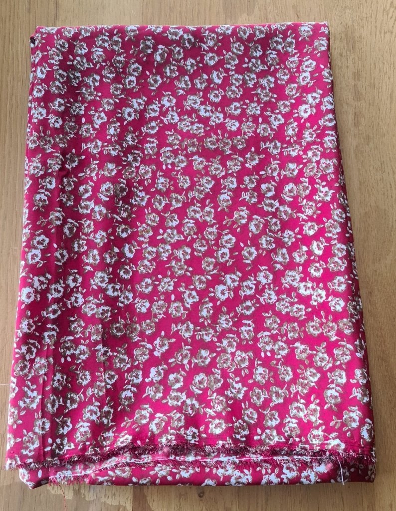Stof 'kleine bloemen' - 1,50 m x 0,95 m, Hobby en Vrije tijd, Stoffen en Lappen, 120 cm of meer, Nieuw, Ophalen of Verzenden, Polyester