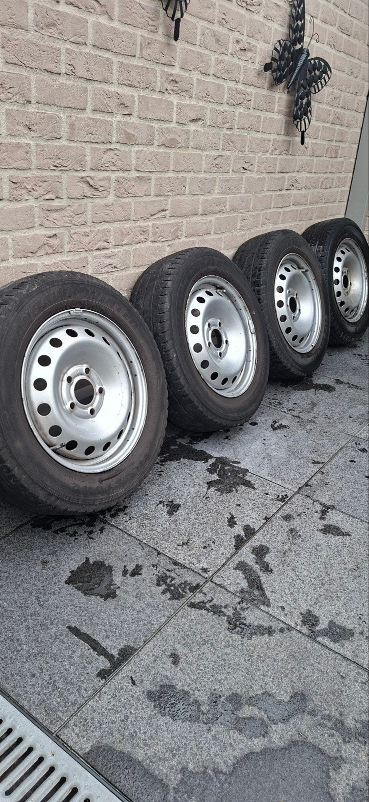 Renault Trafic velgen met winterbanden, Auto-onderdelen, Banden en Velgen, Ophalen, Bestelwagen, Velg(en), Winterbanden