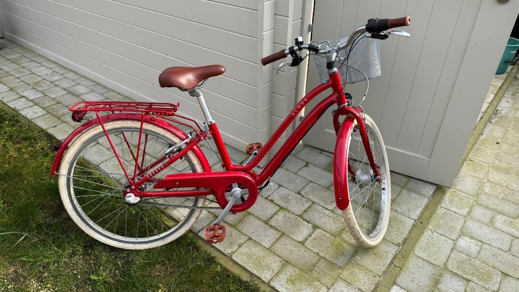 BTWin kinderfiets Elops 900 Rood 24 Inch, Fietsen en Brommers, Ophalen, 20 inch of meer, B-Twin, Zo goed als nieuw