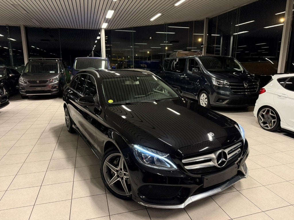 Mercedes-Benz C180d Pack-AMG Automaat 85 kW Euro 6b, Auto's, Automaat, Euro 6, CL, Leder
