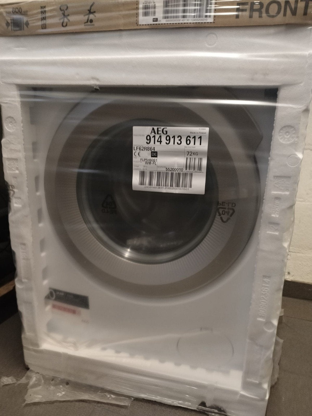 AEG wasmachine 8 kg – Energieklasse A, Enlèvement