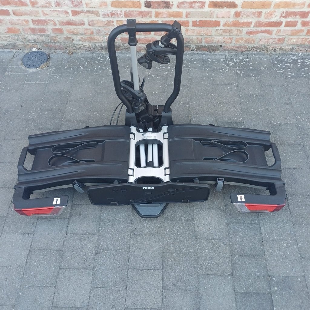 Fietsendrager Thule easyfold XT933 + accessoires, Support d'attelage, Comme neuf, Enlèvement, 2 vélos
