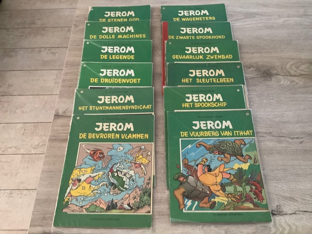 Jerom verschillende strips (1969-1981)(Groene cover), Boeken, Gelezen, Willy vandersteen, Ophalen of Verzenden, Meerdere stripboeken