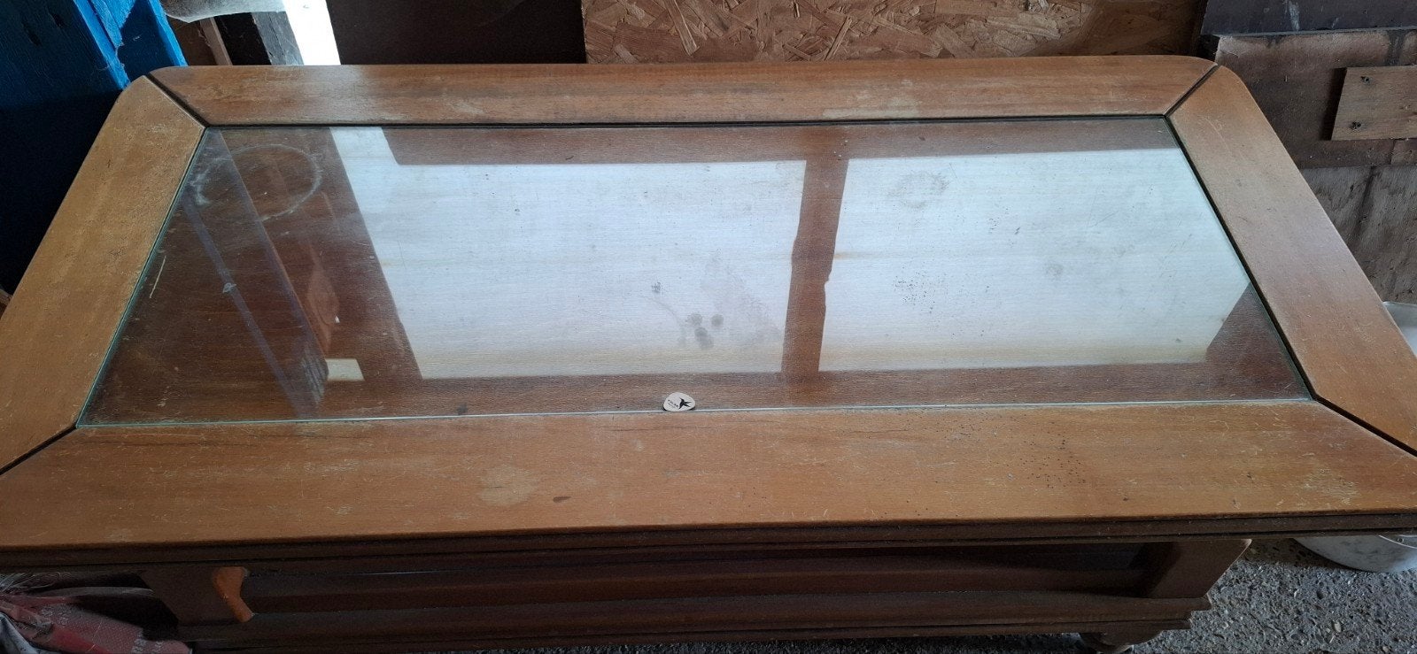 eiken salontafel, Ophalen