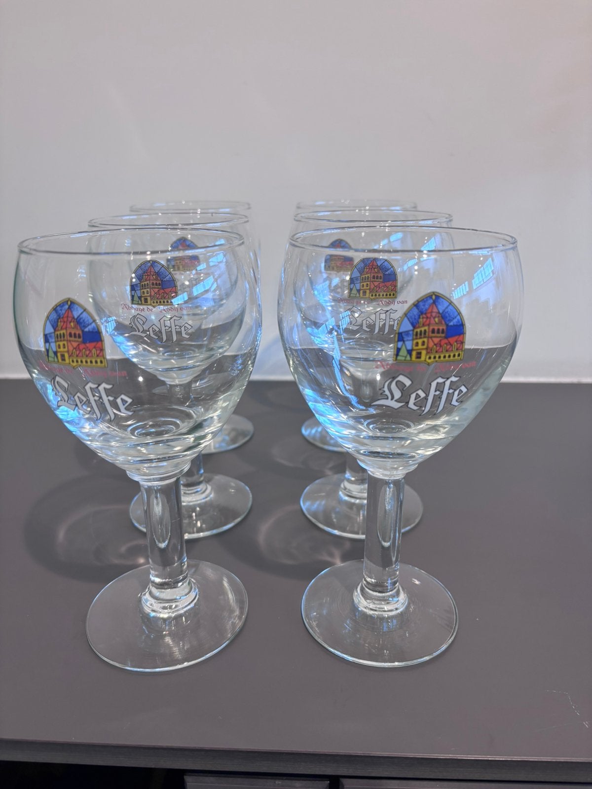 6 Leffe glazen, Collections, Marques de bière, Enlèvement, Comme neuf, Leffe