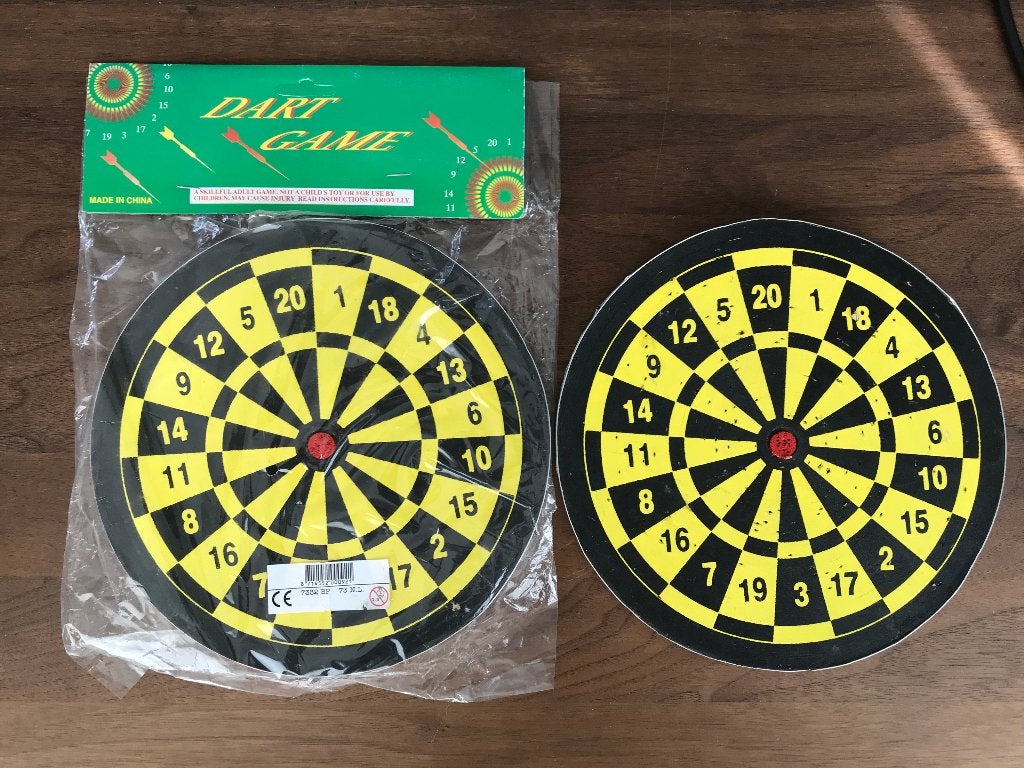 Dartboard 23cm (2x)     µe, Ophalen of Verzenden, Pijlen
