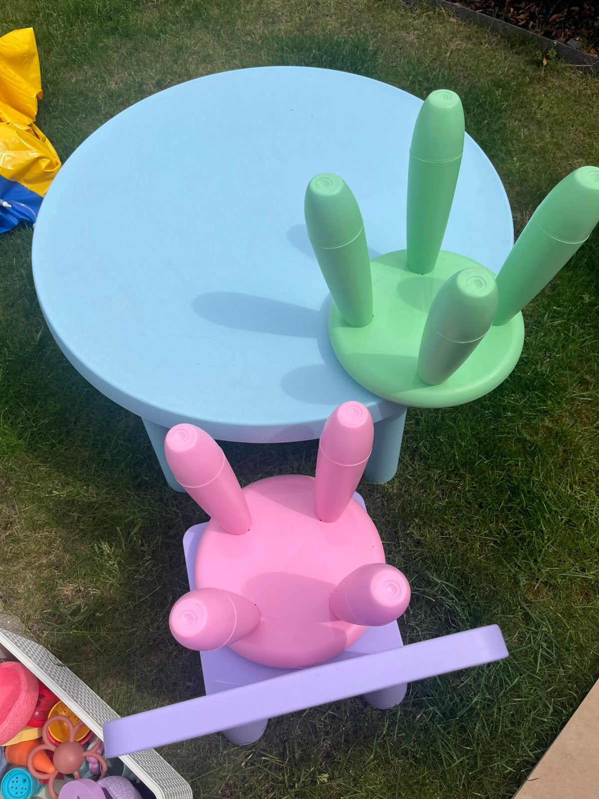 Ikea buitenset tuintafel + 4 stoelen, Kinderen en Baby's, Ophalen, Zo goed als nieuw