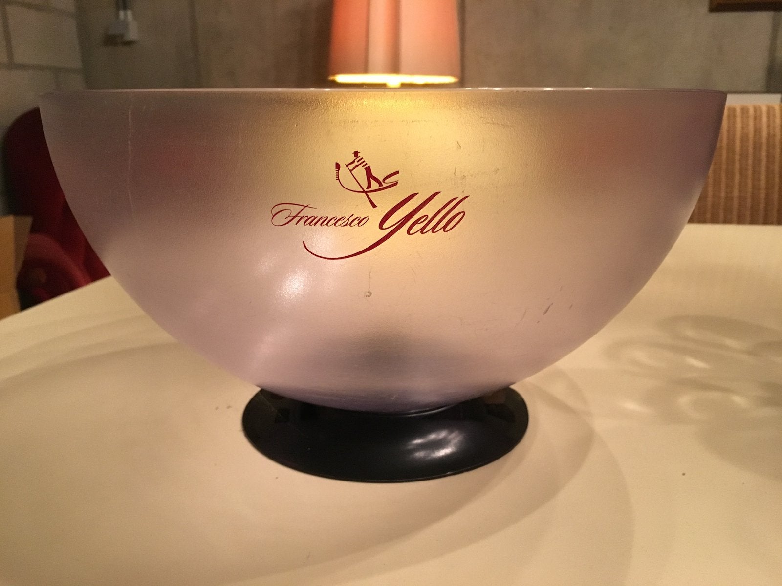 Ijsemmer koeler Prosecco Francesco Yello, Ophalen of Verzenden, Zo goed als nieuw, Gebruiksvoorwerp