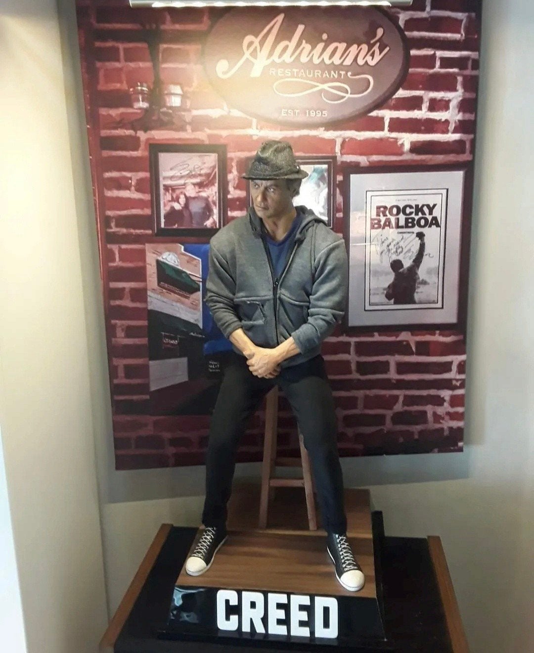 Sculpture Creed (Sylvester Stallone), Enlèvement, Fait main, Statue