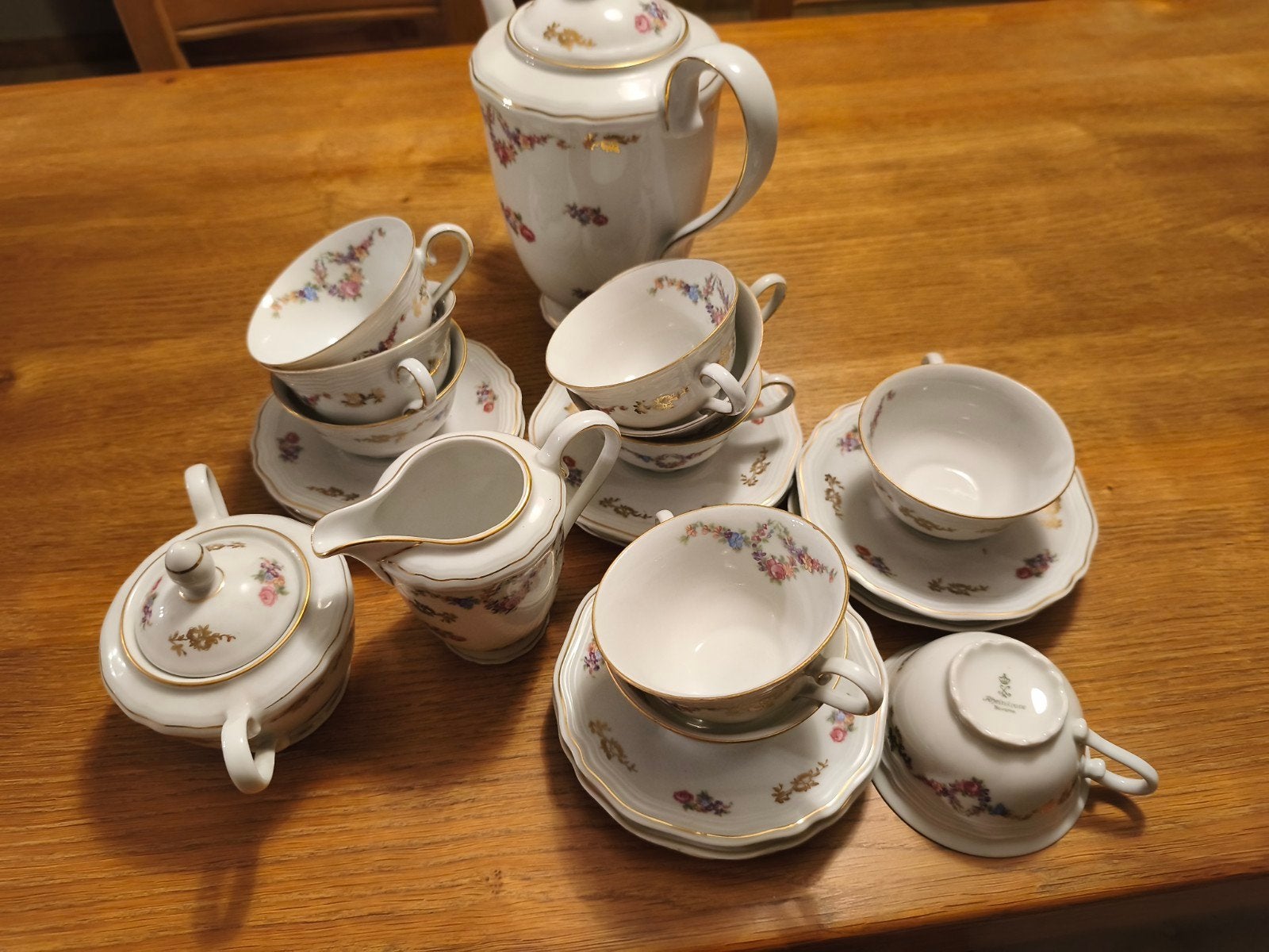 koffie servies, Ophalen