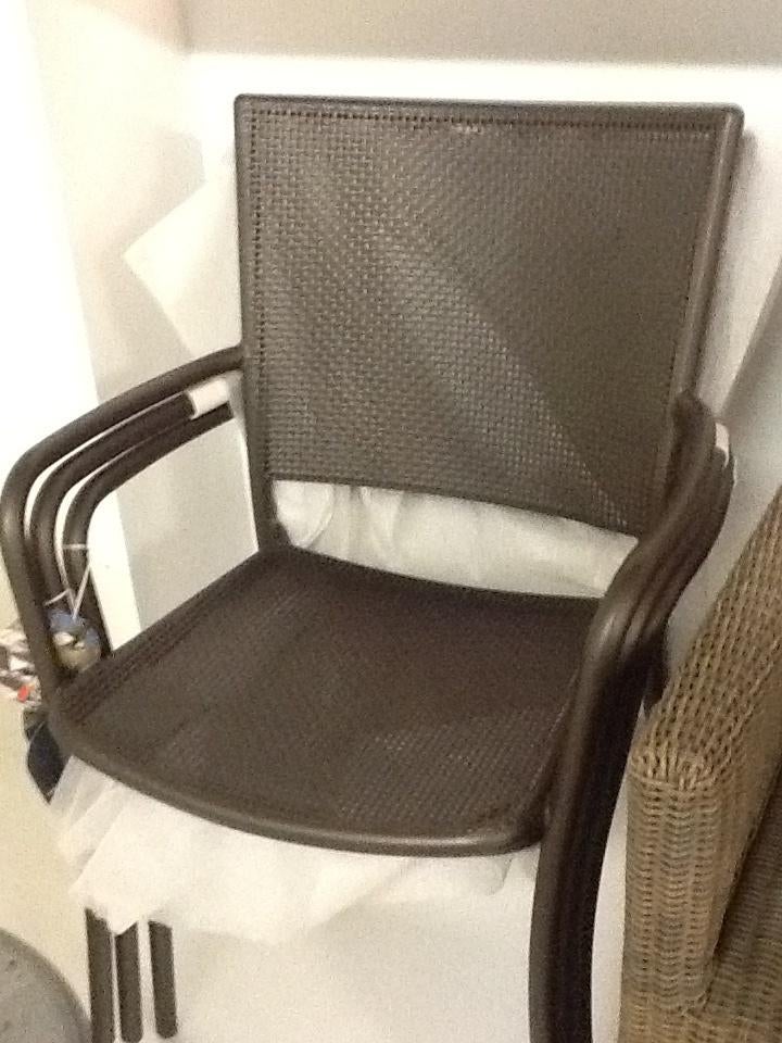 tuinstoel metaal in brons trio of 3 stuks Athena van Emu, Ophalen of Verzenden, Nieuw, Metaal, Stapelbaar