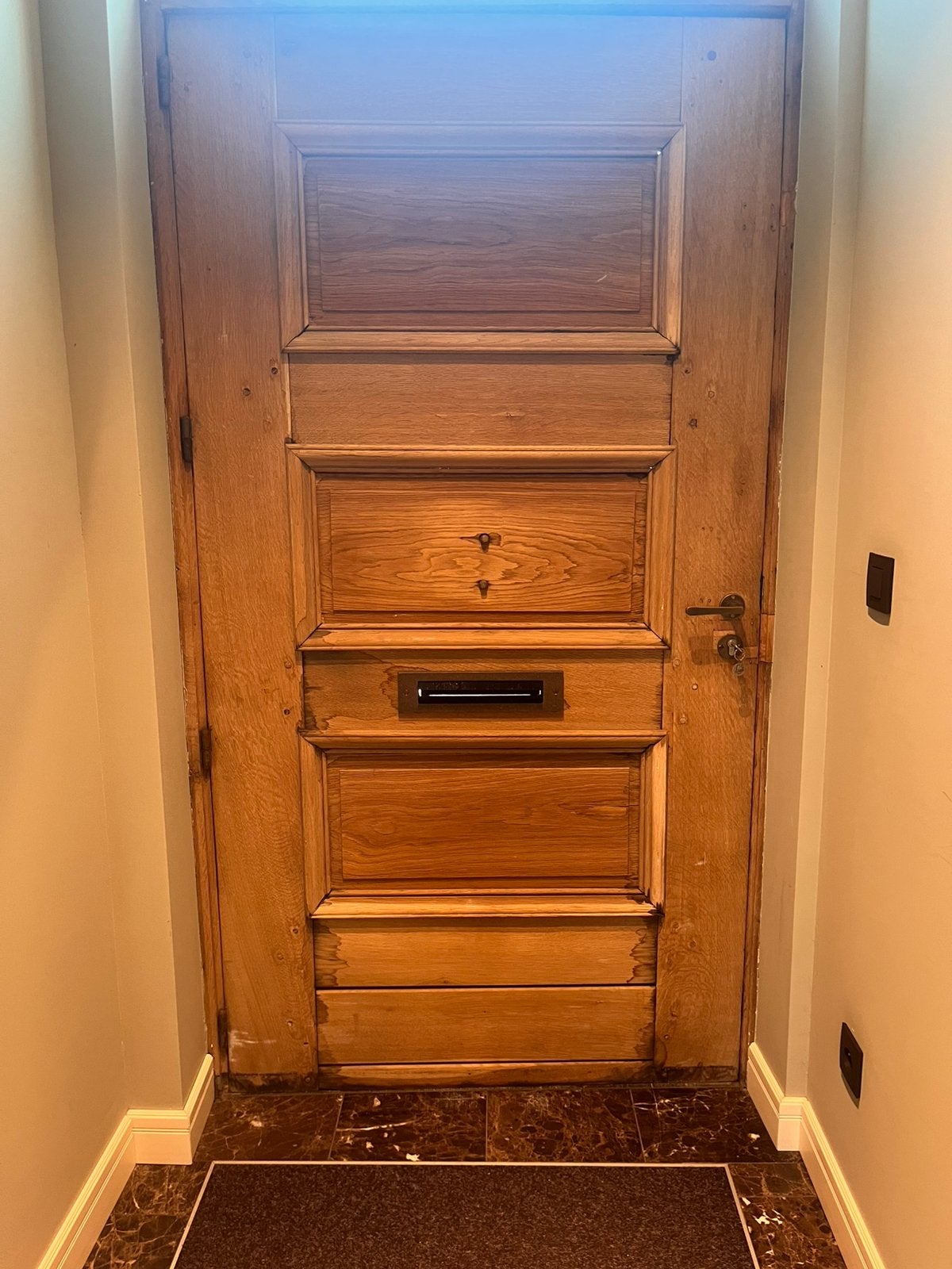 Eiken deur, Doe-het-zelf en Bouw, Gebruikt, 215 cm of meer, Binnendeur, Hout