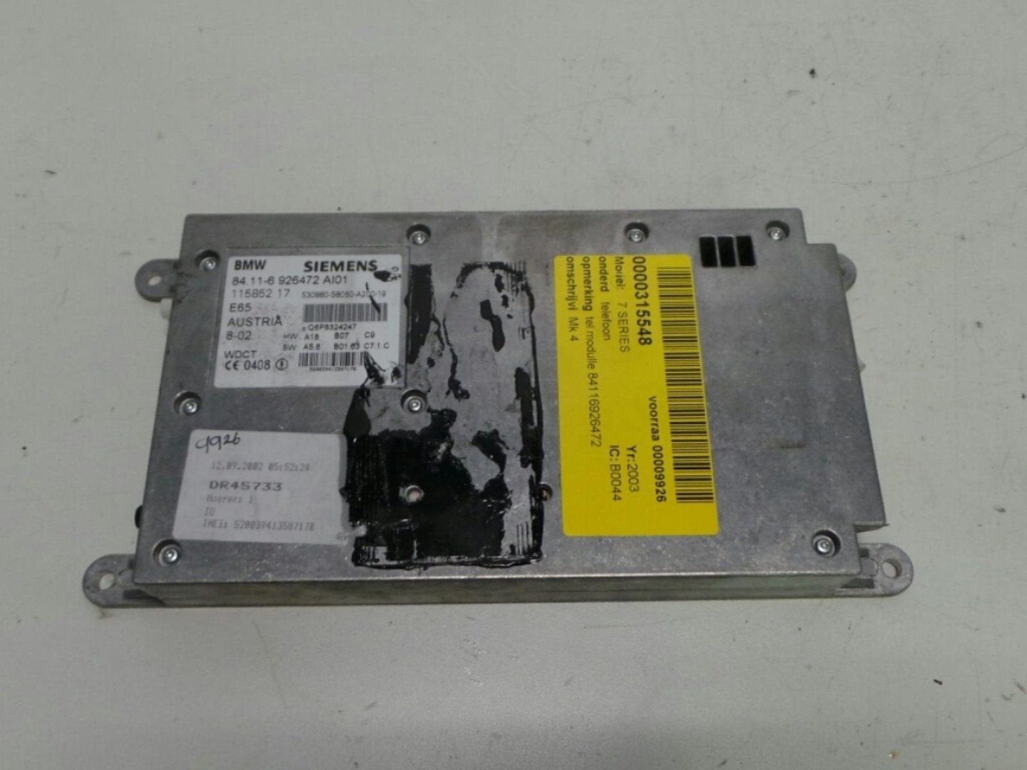BMW 7 SERIES 730D EXECUTIVE COMPUTER ECU 2003, Enlèvement ou Envoi, Utilisé, ARN reconnu