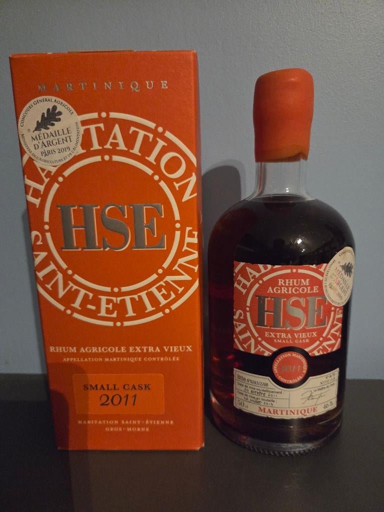 Rum HSE 2011 klein vat (februari 2019) 46%, Ophalen of Verzenden