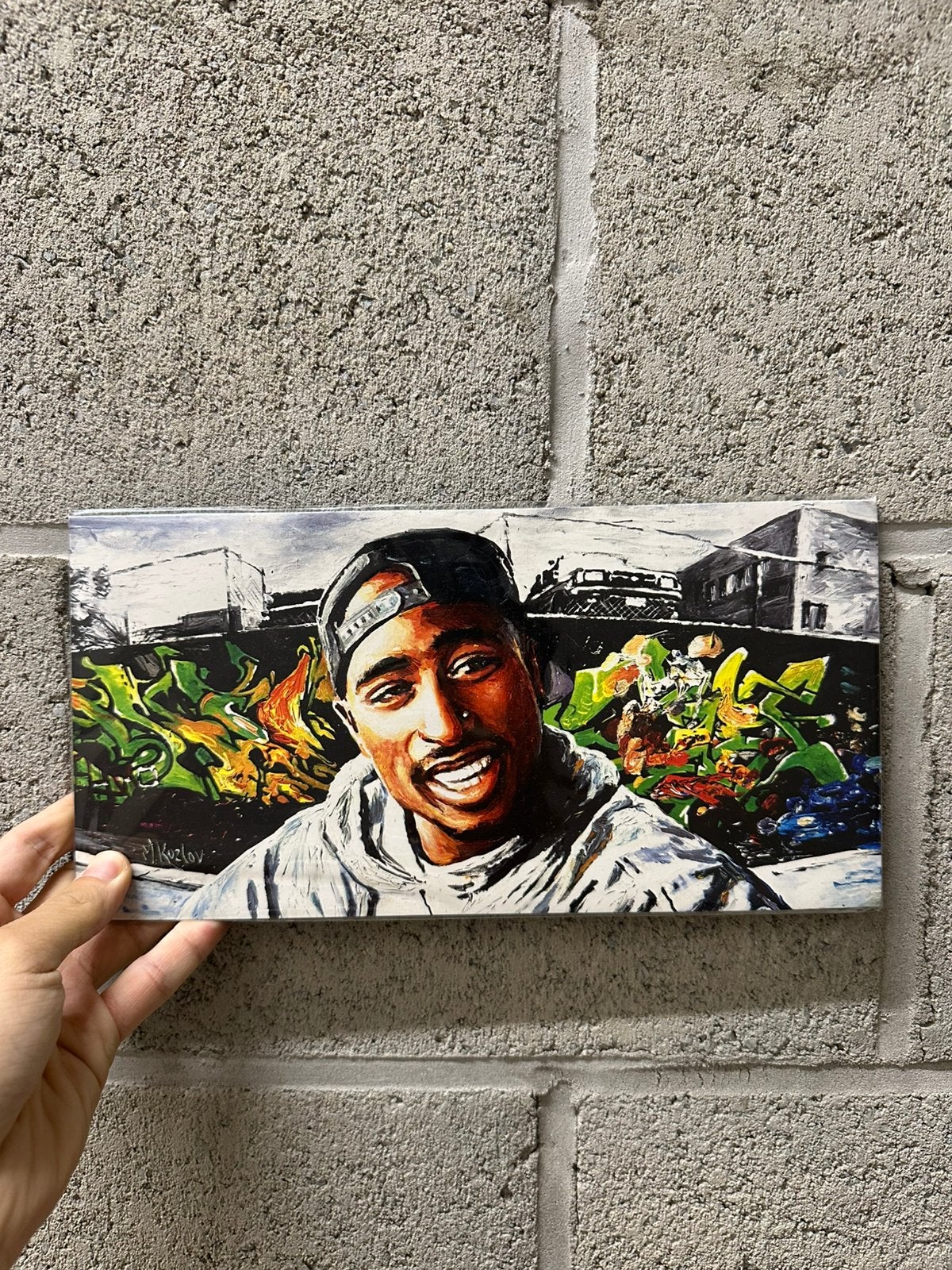 Portret Schilderij Tupac, Enlèvement ou Envoi, Portrait