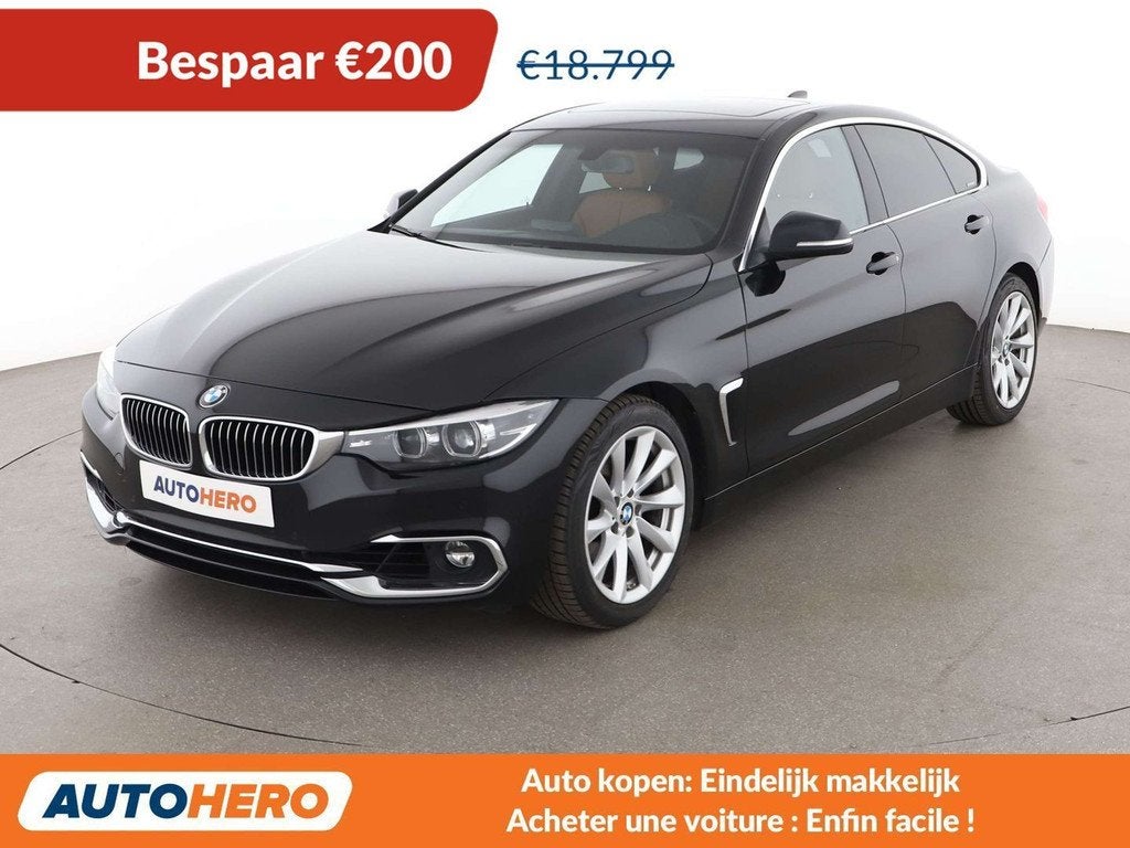 BMW 418 418i Gran Coupé Advantage (bj 2019, automaat), Auto's, BMW, Achterwielaandrijving, 136 pk, 1 kg, Zwart
