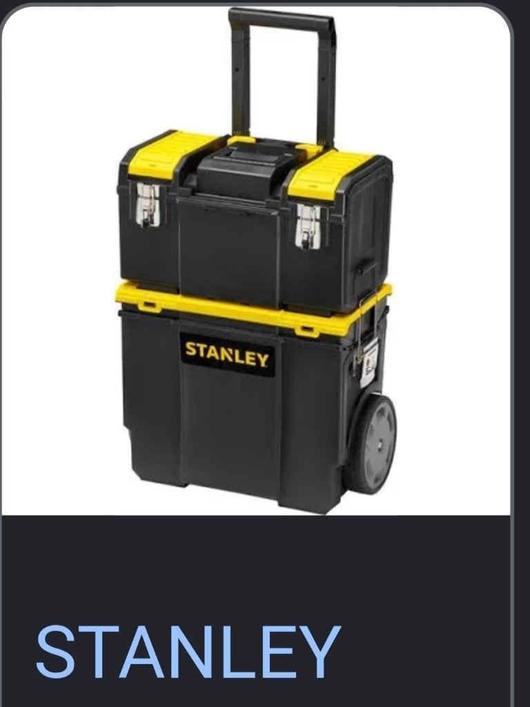 Stanley materiaal koffer, Doe-het-zelf en Bouw, Ophalen, Gevuld, Zo goed als nieuw