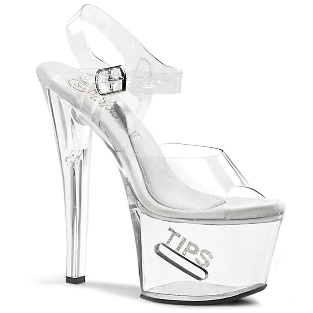 PLEASER Tipjar-708-5 NIEUW maat 40 EU doorzichtige hakken, Kleding | Dames, Ophalen of Verzenden, Nieuw, Pumps