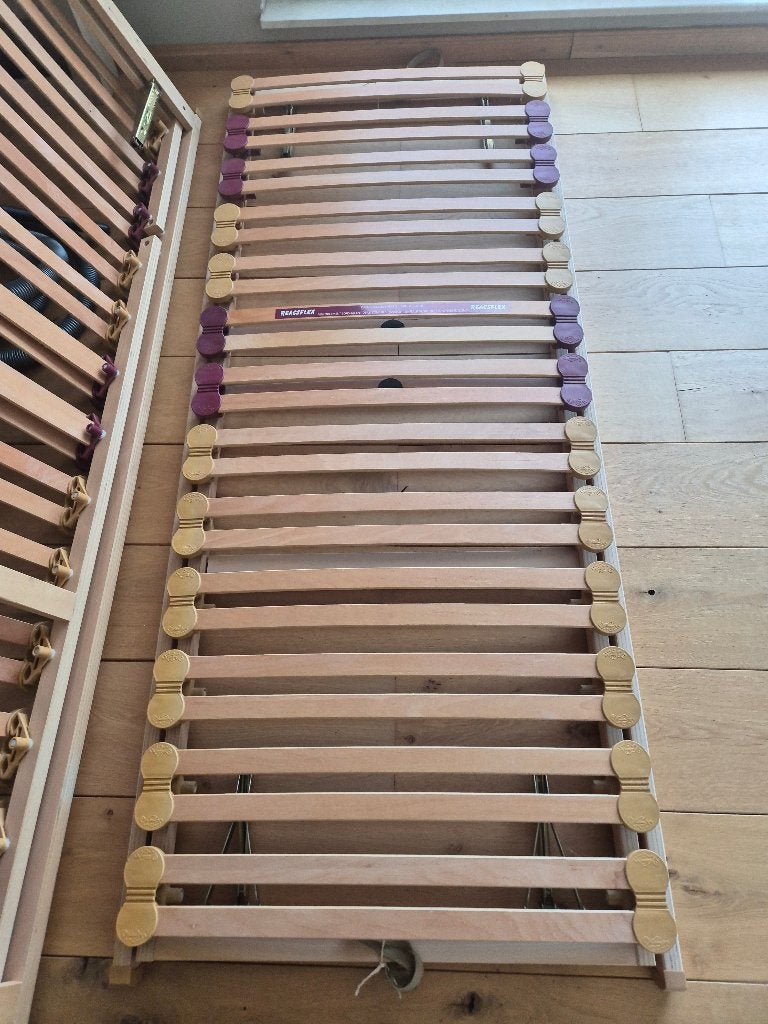 Lattenbodem verstelbaar, Sommier, 200 cm, Une personne, Comme neuf