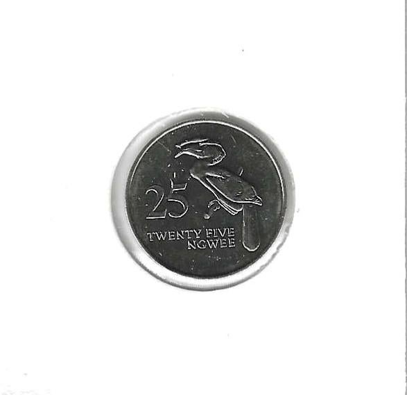 Zambia, 25 Ngwee 1992., Postzegels en Munten, Munten | Afrika, Ophalen of Verzenden, Zambia, Losse munt