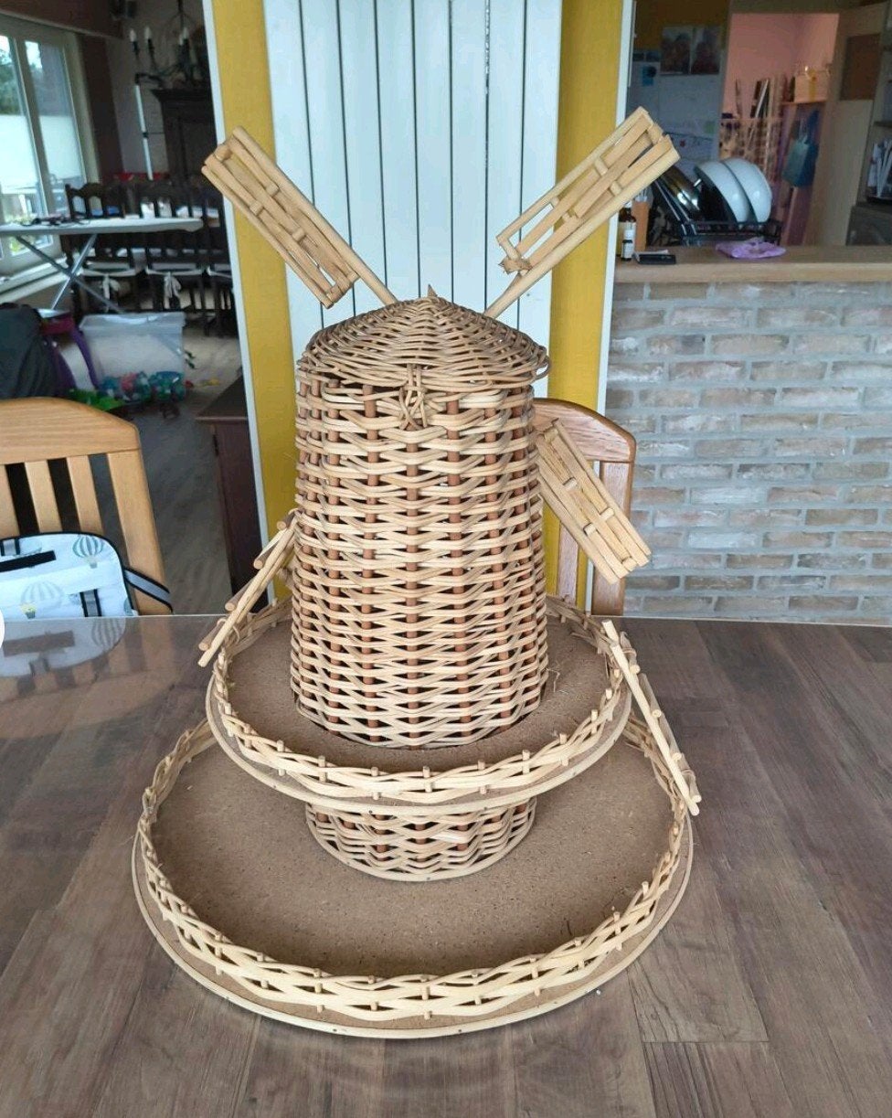 rieten molen doopsuikers, Ophalen, Gebruikt, Overige typen, Natuurlijk materiaal