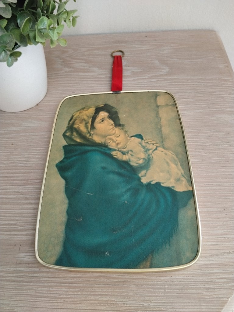 vintage wanddecoratie, Vintage, Ophalen of Verzenden, Zo goed als nieuw, Hout