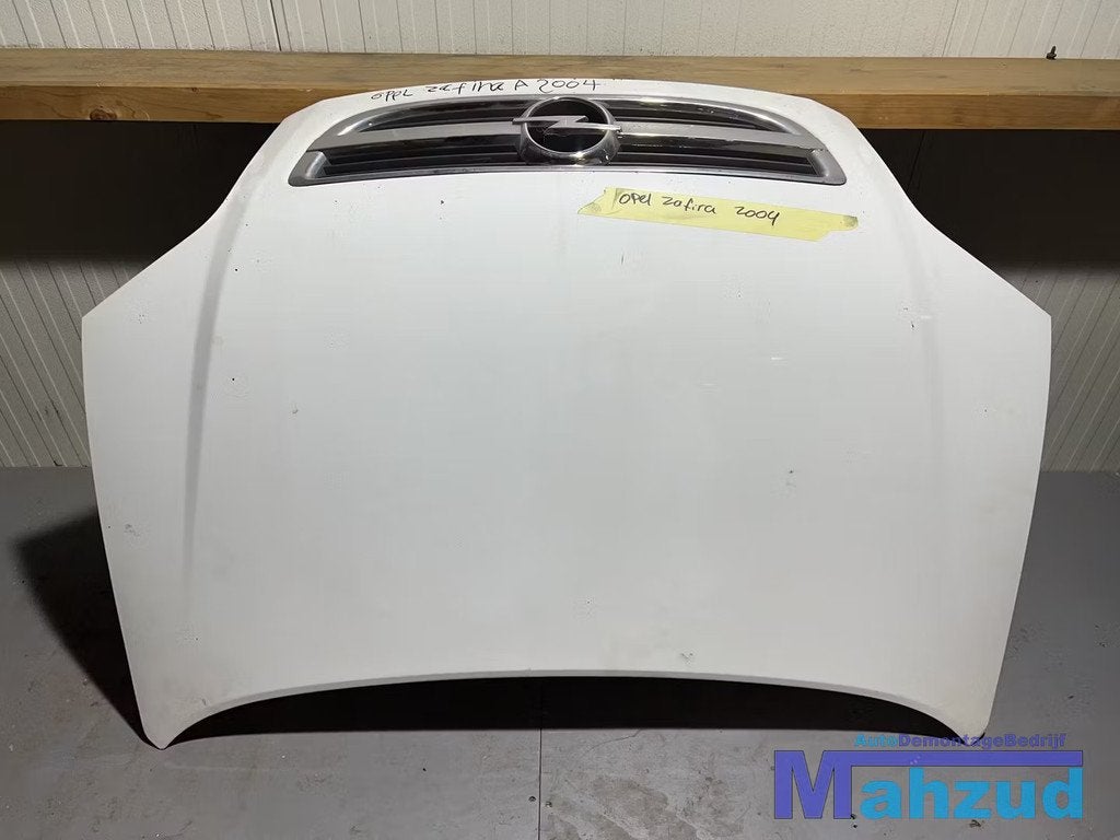 OPEL ZAFIRA A Wit motorkap 1998-2005, Auto-onderdelen, Carrosserie, Motorkap, Opel, Gebruikt