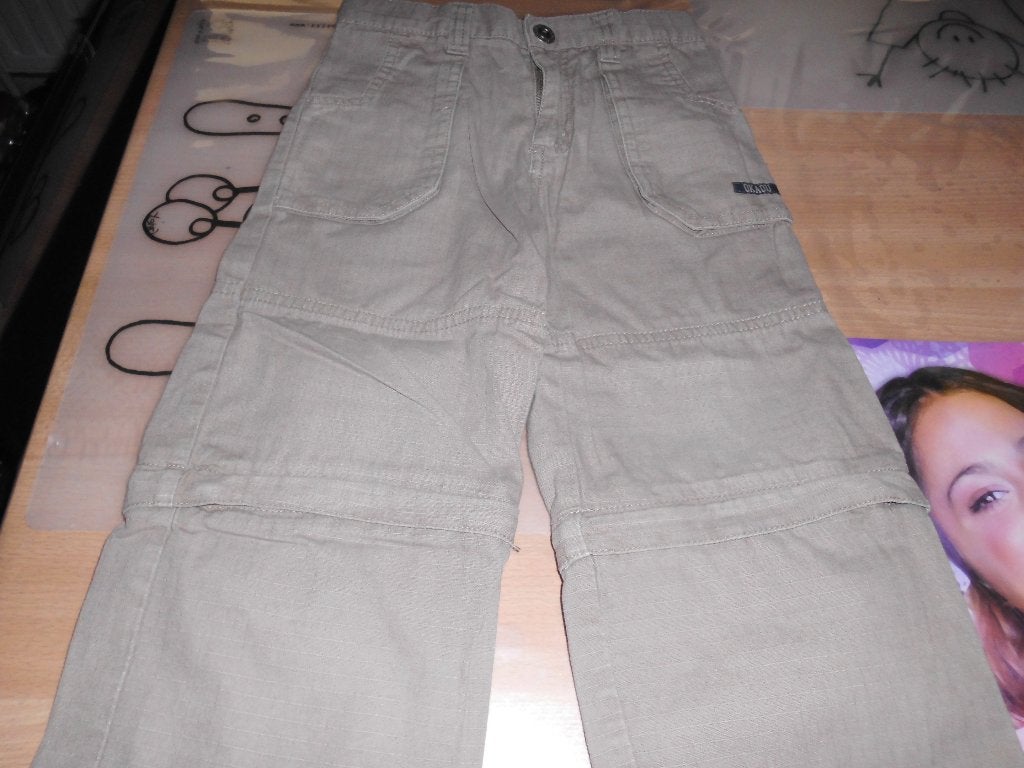 beige broek van OKAOU 92, Enlèvement ou Envoi, Comme neuf, Garçon, Pantalon