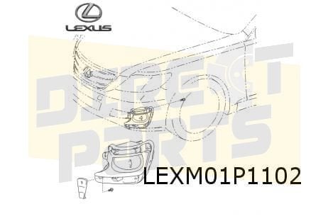 Lexus LS (460/600h) mistlamp R Origineel! 8121150120, -, Verzenden, -, Nieuw