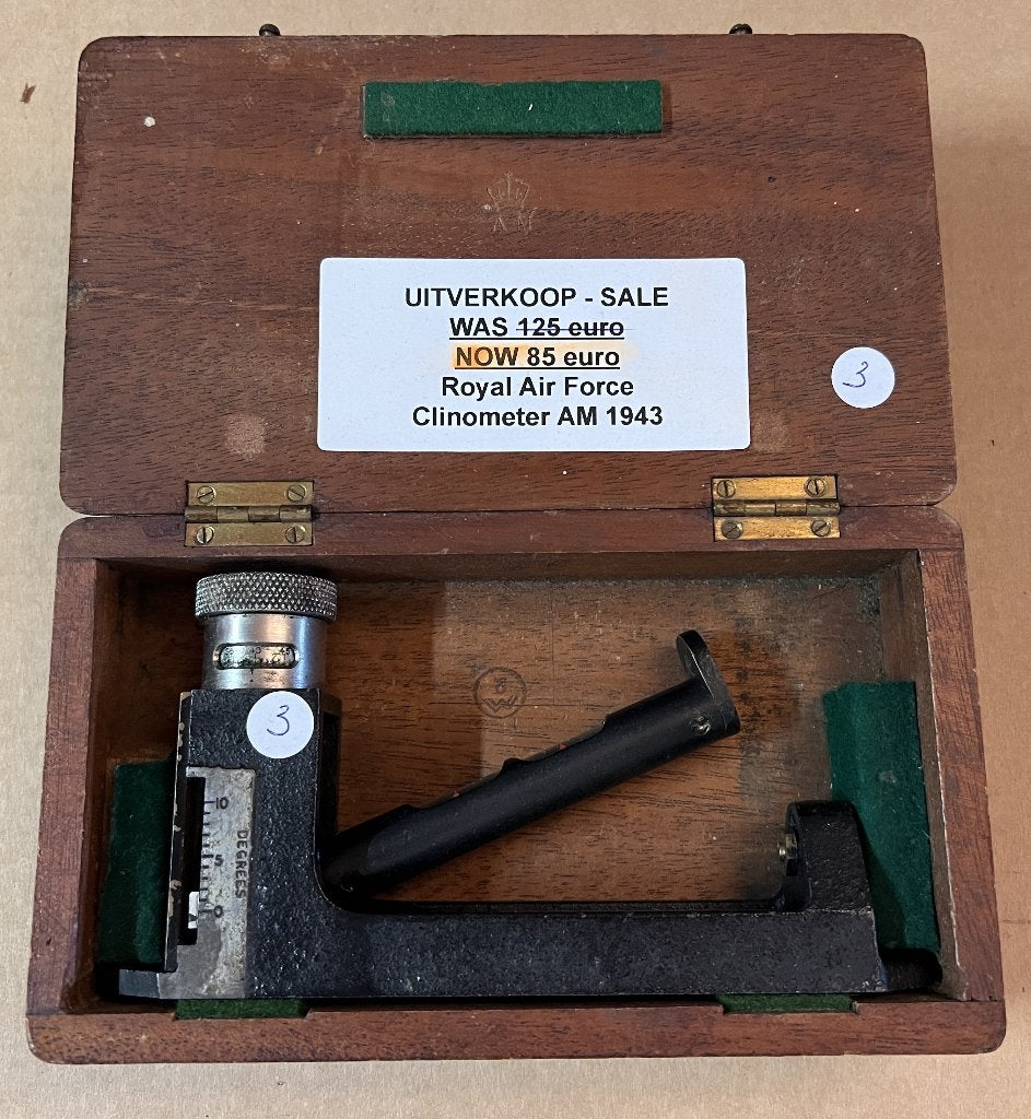 WO2 Royal Air Force Clinometer 1943 Spitfire/Hurricane - AM, Verzamelen, Ophalen of Verzenden, Luchtmacht, Overige typen
