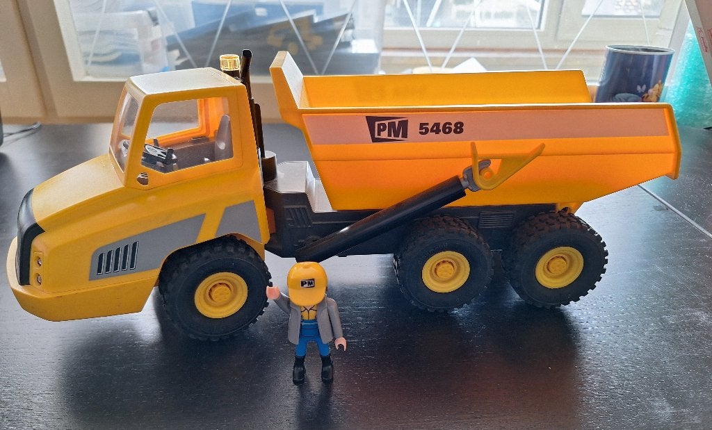Playmobil - 5468 - Dumptruck met chauffeur, Enlèvement ou Envoi, Kit complet, Utilisé, Véhicule