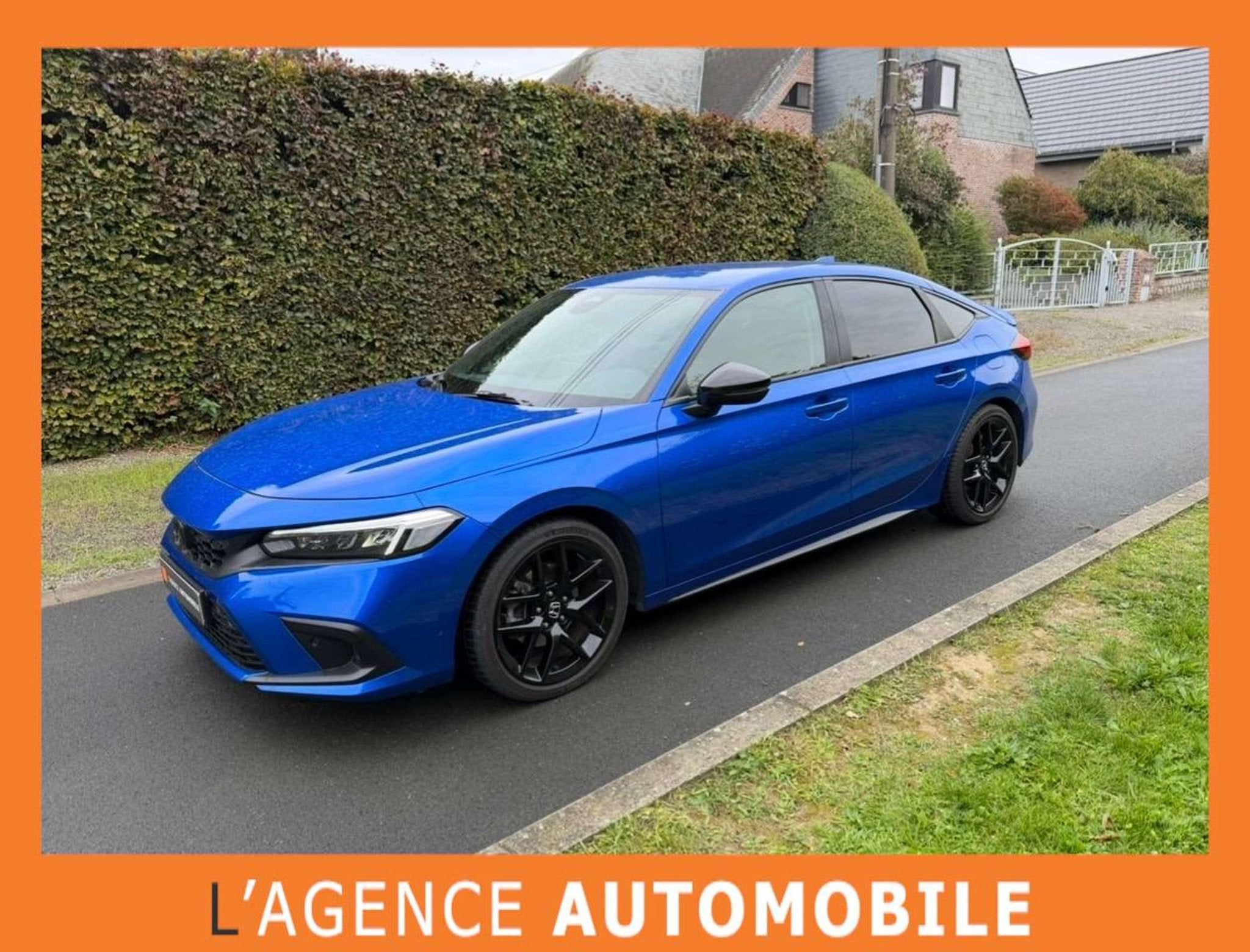 Honda Civic e:HEV 2.0 SPORT eCVT - GARANTIE 12M - 3a, Auto's, Gebruikt, 4 cilinders, Blauw, 184 pk