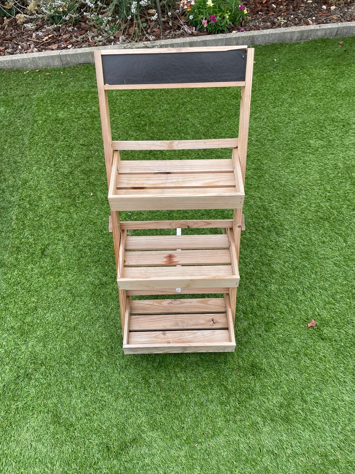 Houten planten etagere, Ophalen, Zo goed als nieuw